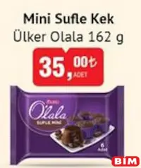 ÜLKER OLALA MİNİ SUFLE KEK 162 G